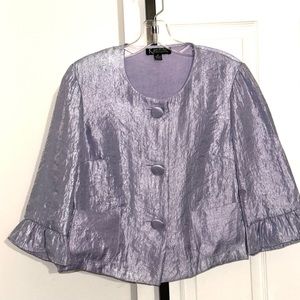 K Petite Collection  Top/blazer Violet Size 8P